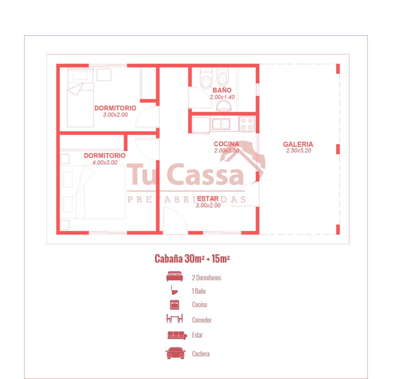 Plano de CABAÑA 1