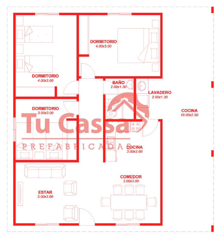 Plano de CABAÑA 4